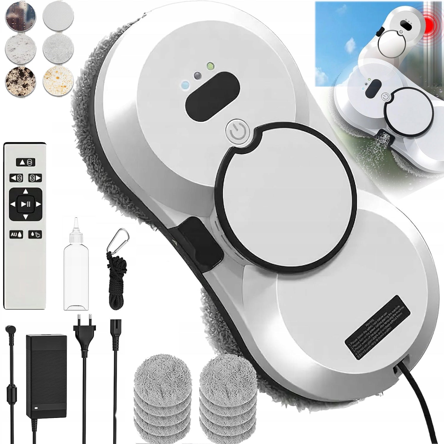 AUTOMATIC INTELLIGENT ROBOT W17S CLEANING FOR CLEANING MIRROR WINDOWS