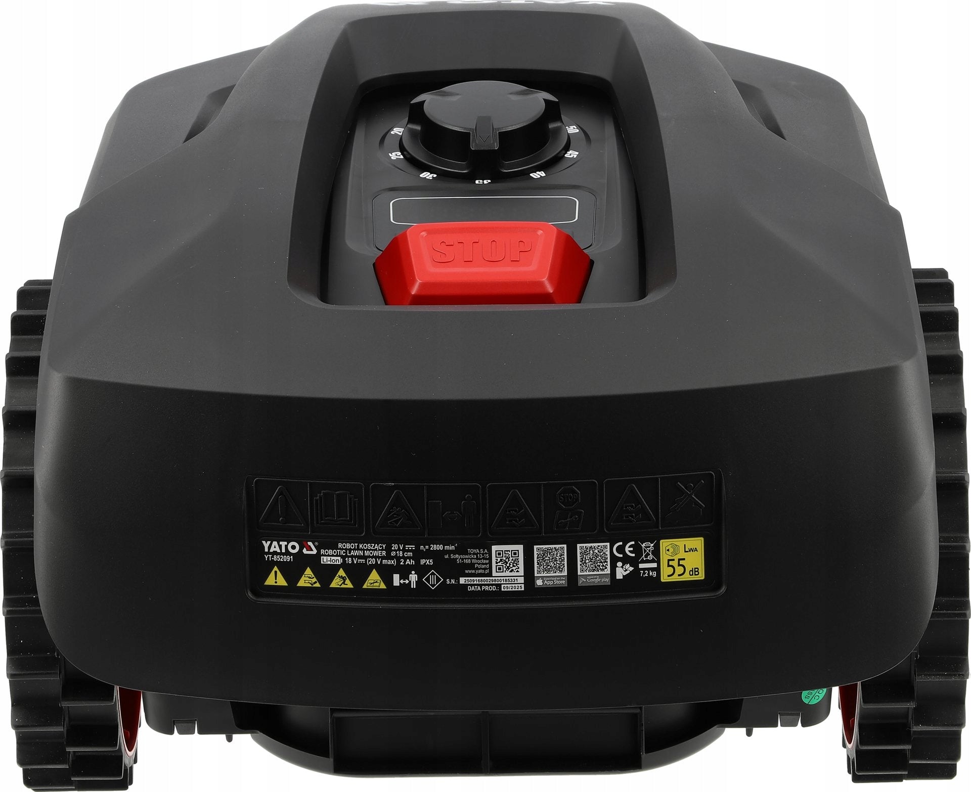 AUTOMATIC LAWN MOWER 500m² 2.0Ah YATO EAN (GTIN) 5908066006736