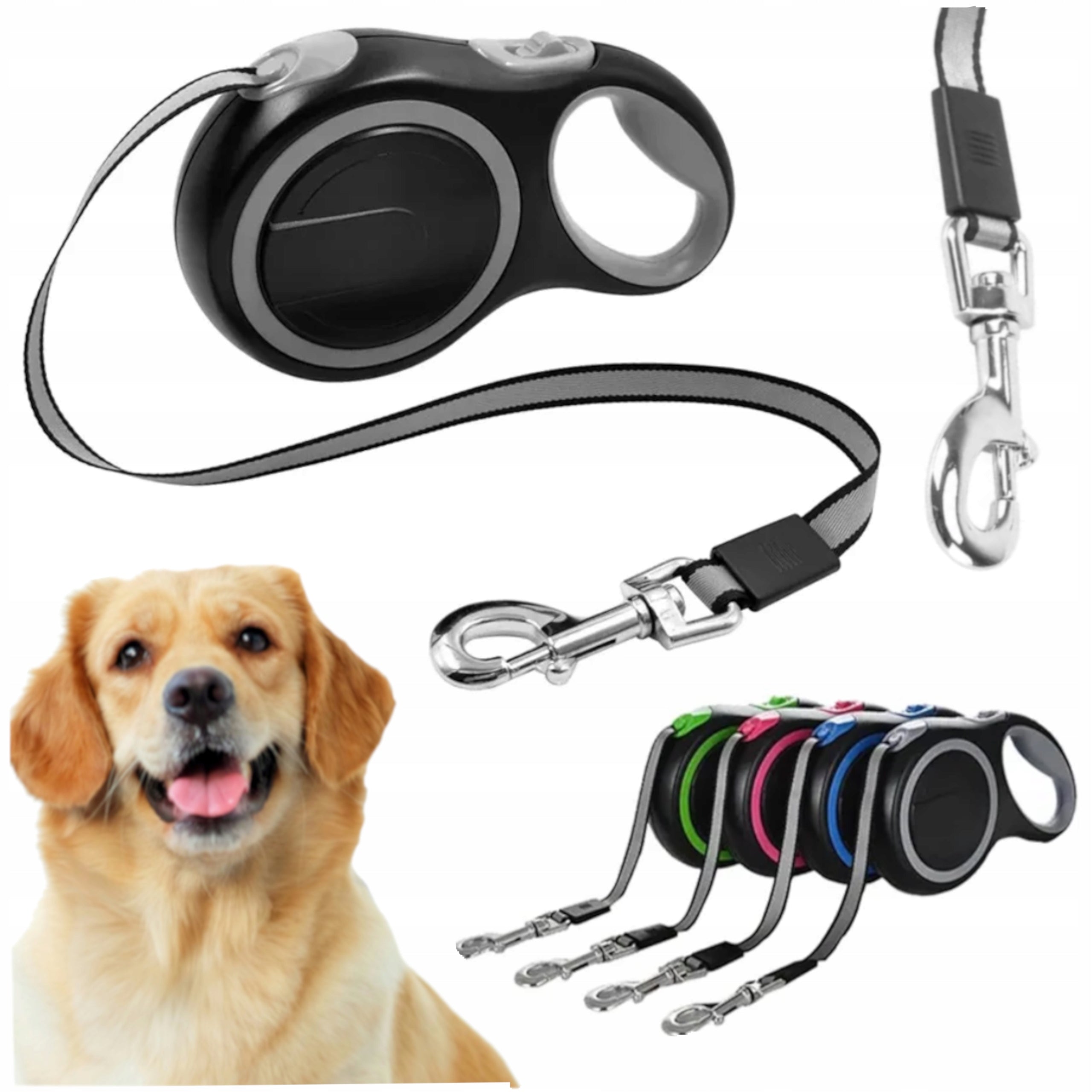 AUTOMATIC LEASH FOR DOG 5M LARGE SMALL WALKING STRONG LONG TAPE