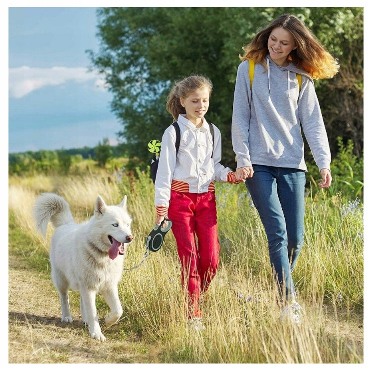 AUTOMATIC LEASH FOR DOG TAPE WITH REFLECTIVE LOCK STRONG ROLLED 50KG 8M Packaging status original