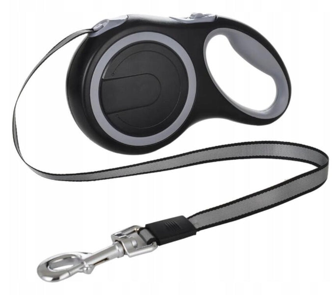 AUTOMATIC LEASH FOR DOG TAPE WITH REFLECTIVE LOCK STRONG ROLLED 50KG 8M Trade name Smycz 8m