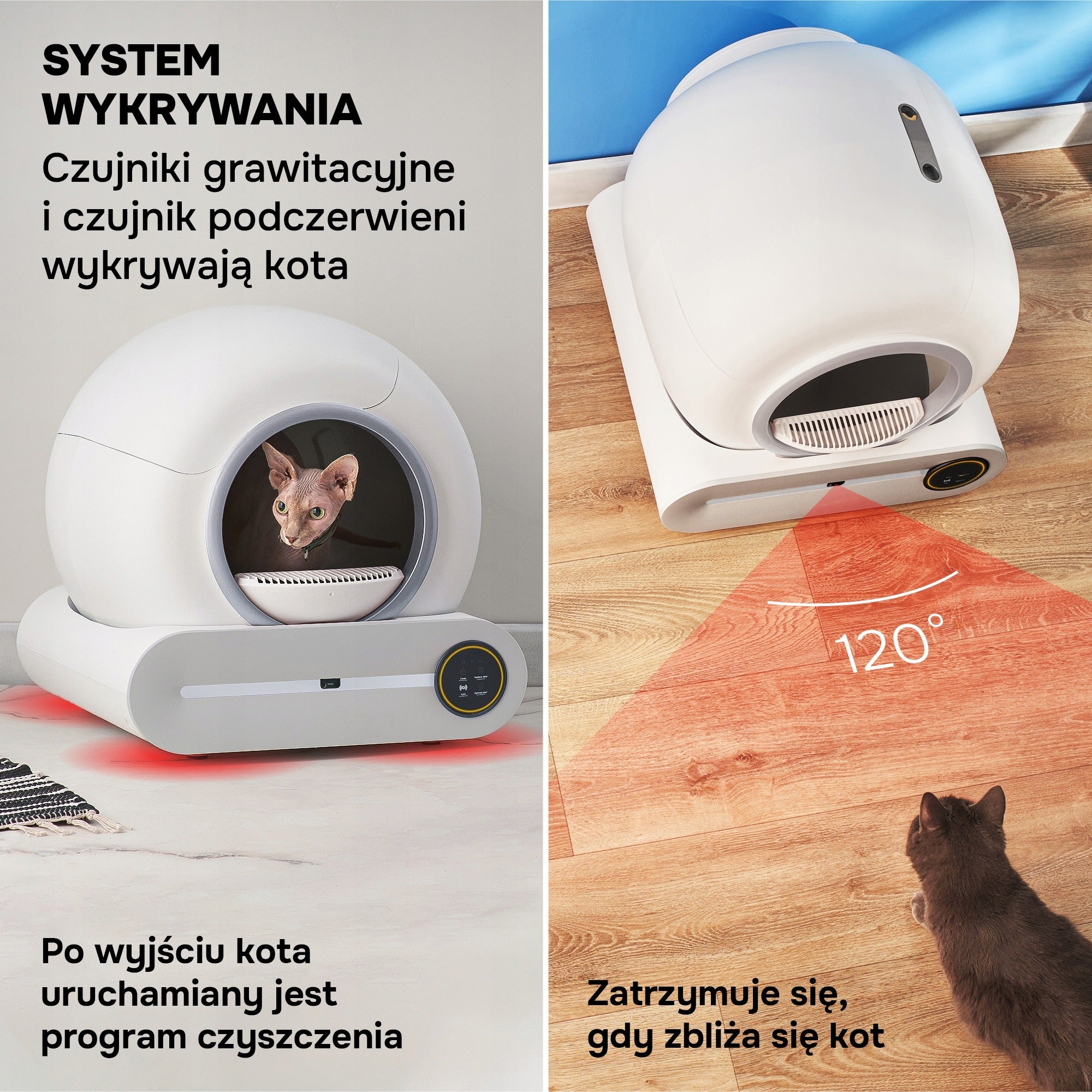 AUTOMATIC SMART WI-FI SELF-CLEANING LITTER BOX FOR CAT 30 DAYS UNCHANGED Brand no brand