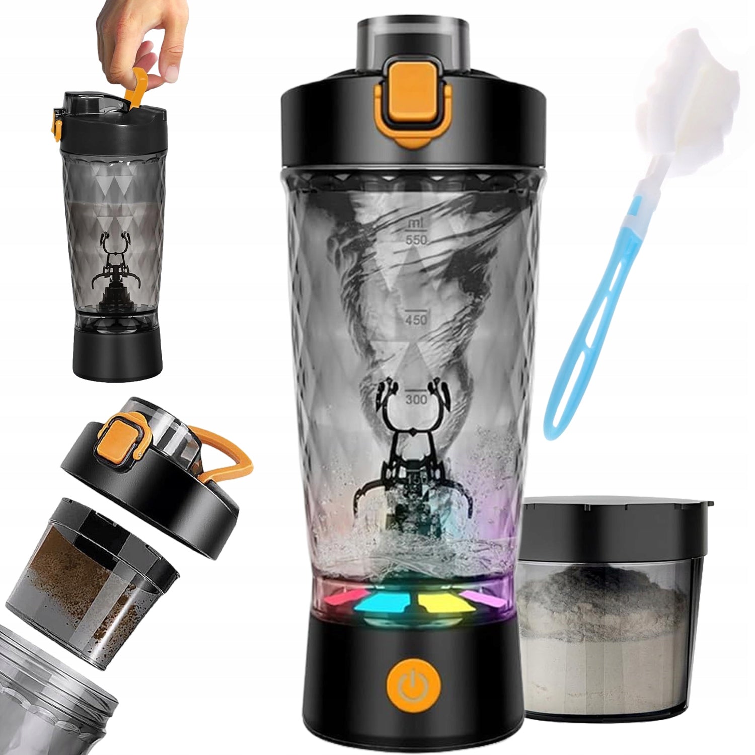 AUTOMATIC TRITAN PROTEIN SHAKER WITH LED LIGHTING
