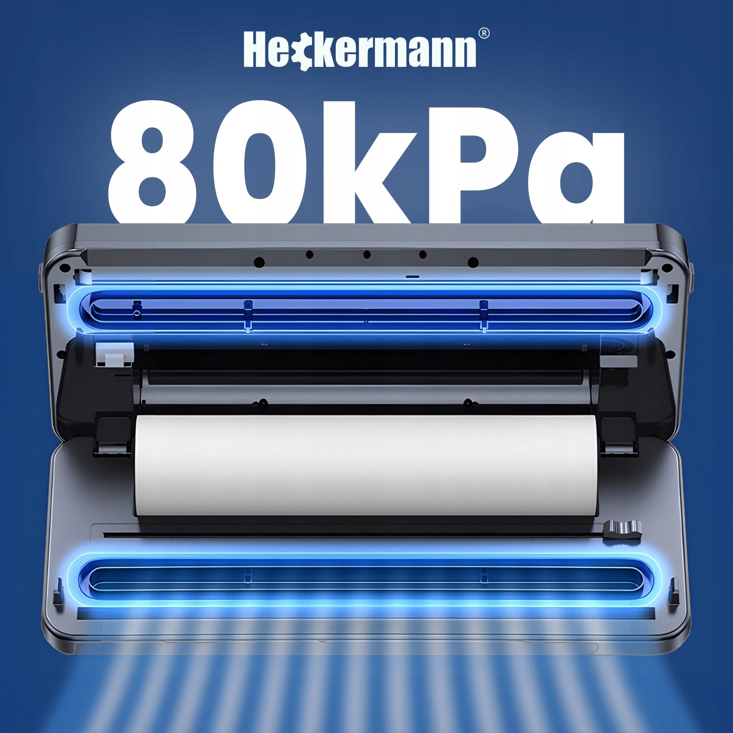 AUTOMATIC VACUUM SEALER FOR FOOD PACKAGING 0,8KPA 130W + FOILS Packaging status original