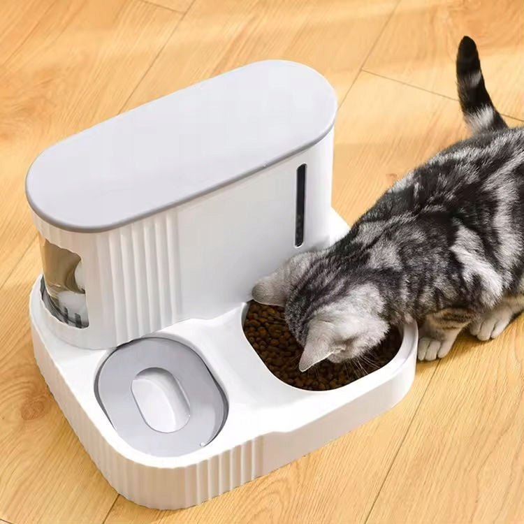 AUTOMATIC WATER AND FOOD FEEDER CAT AND DOG DRINKER BOWL 2IN1 Brand Aptel