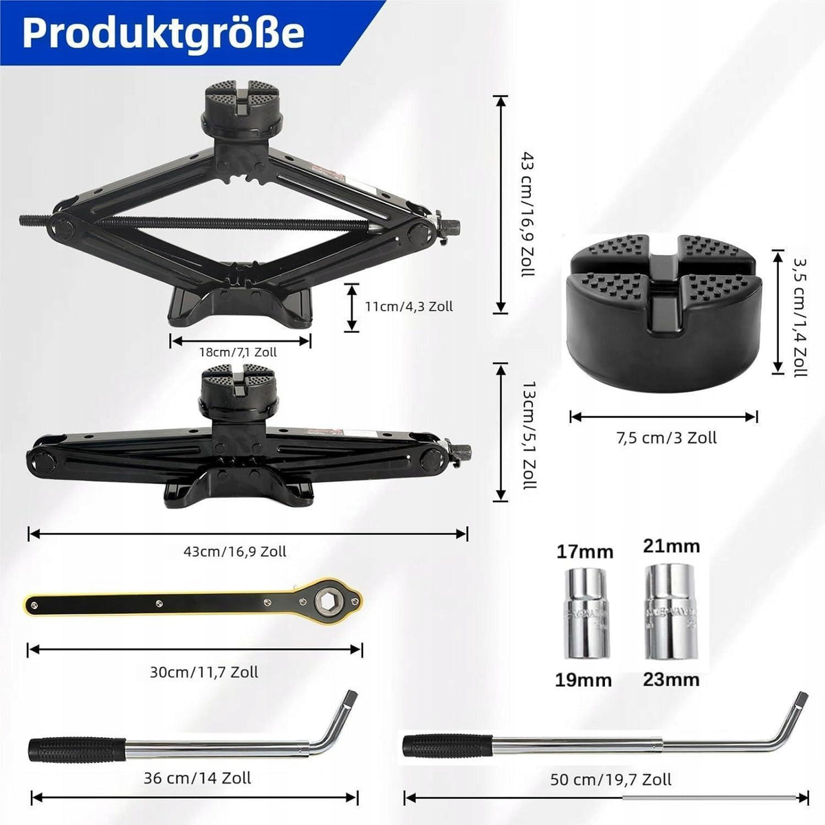 AUTOXBERT Universal 3t Scissor Lift with Rubber Pad Brand no brand