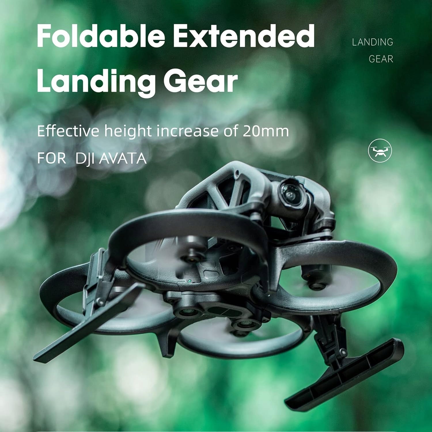 AVATA LANDING GEAR FOLDABLE QUICK RELEASE EXTENSION LEG FOR DJI AVATA Batteries included no
