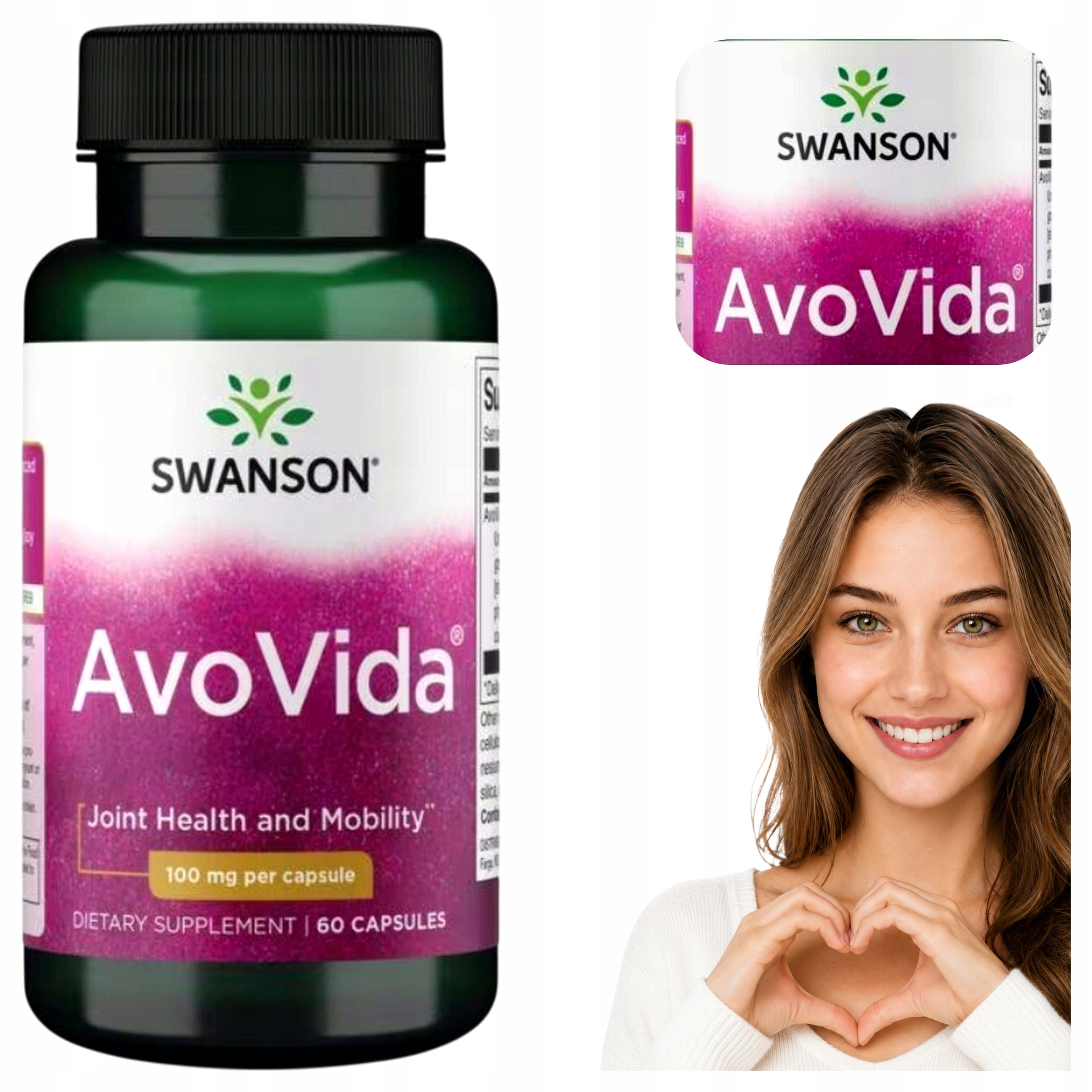 AVOCADO AND SOY SWANSON AvoVida ASU 100 mg Extract 30% Phytosterols 60 kaps.
