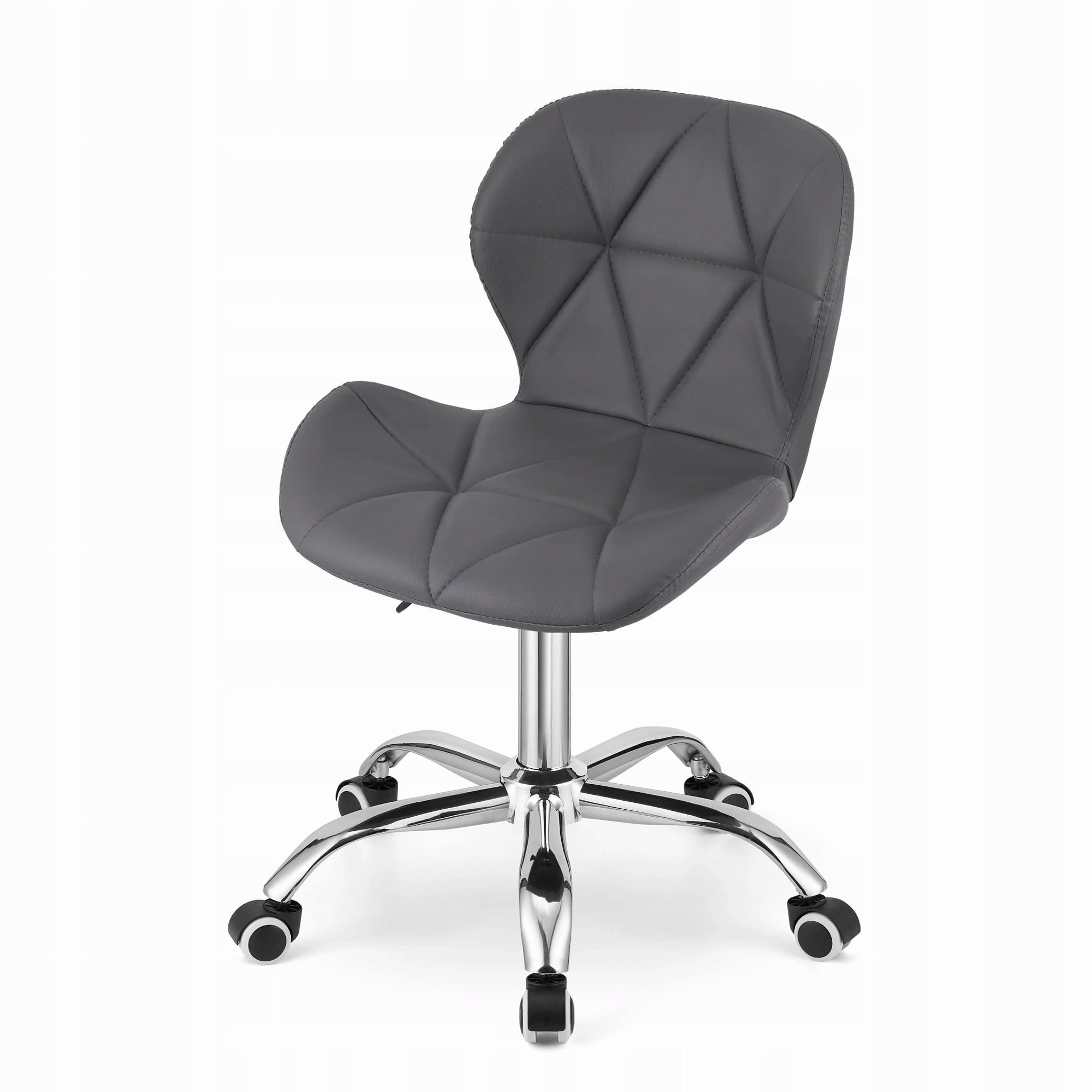 AVOLA office chair with eco-leather, grey Furniture depth 55.5 cm