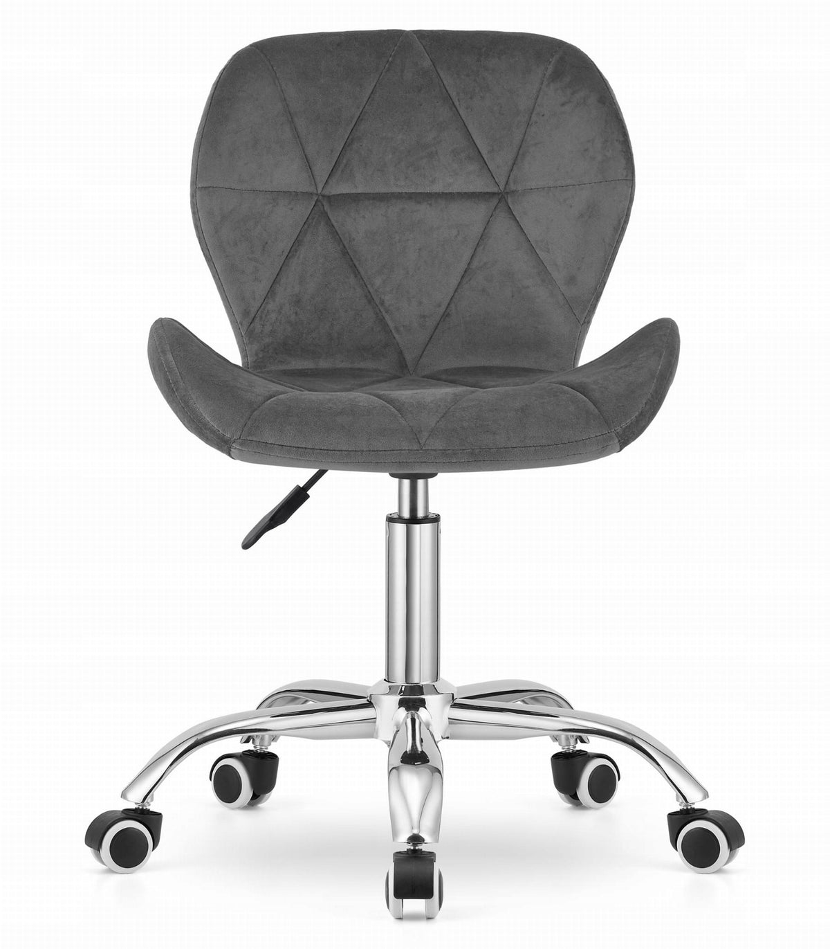 AVOLA velvet swivel chair - dark grey Brand Oskar