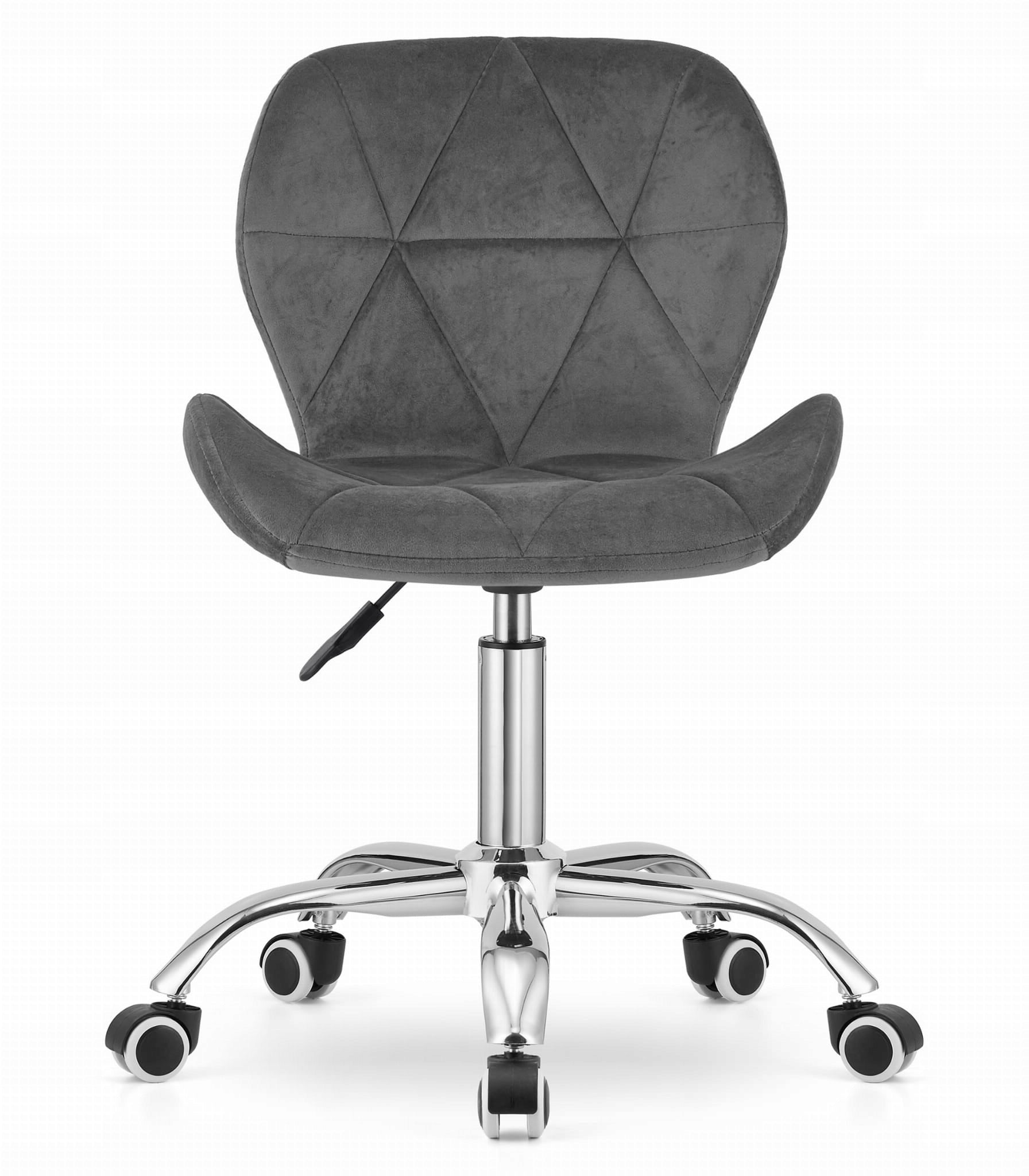 AVOLA velvet swivel chair - dark grey Brand Oskar