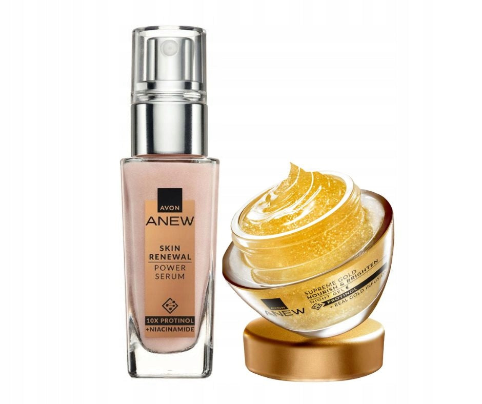 AVON Anew Set of Rejuvenating Serum 30ml + Night Gel with Protinol 50 ml