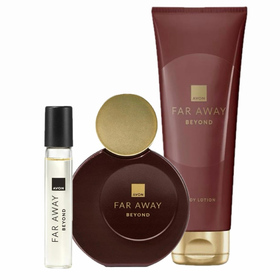 AVON Cosmetics SetFar Away Beyond 3in1 Water Lotion Perfume