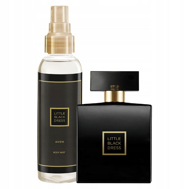 AVON LITTLE BLACK DRESS SET OF 2 COSMETICS EAU DE PARFUM + MIST