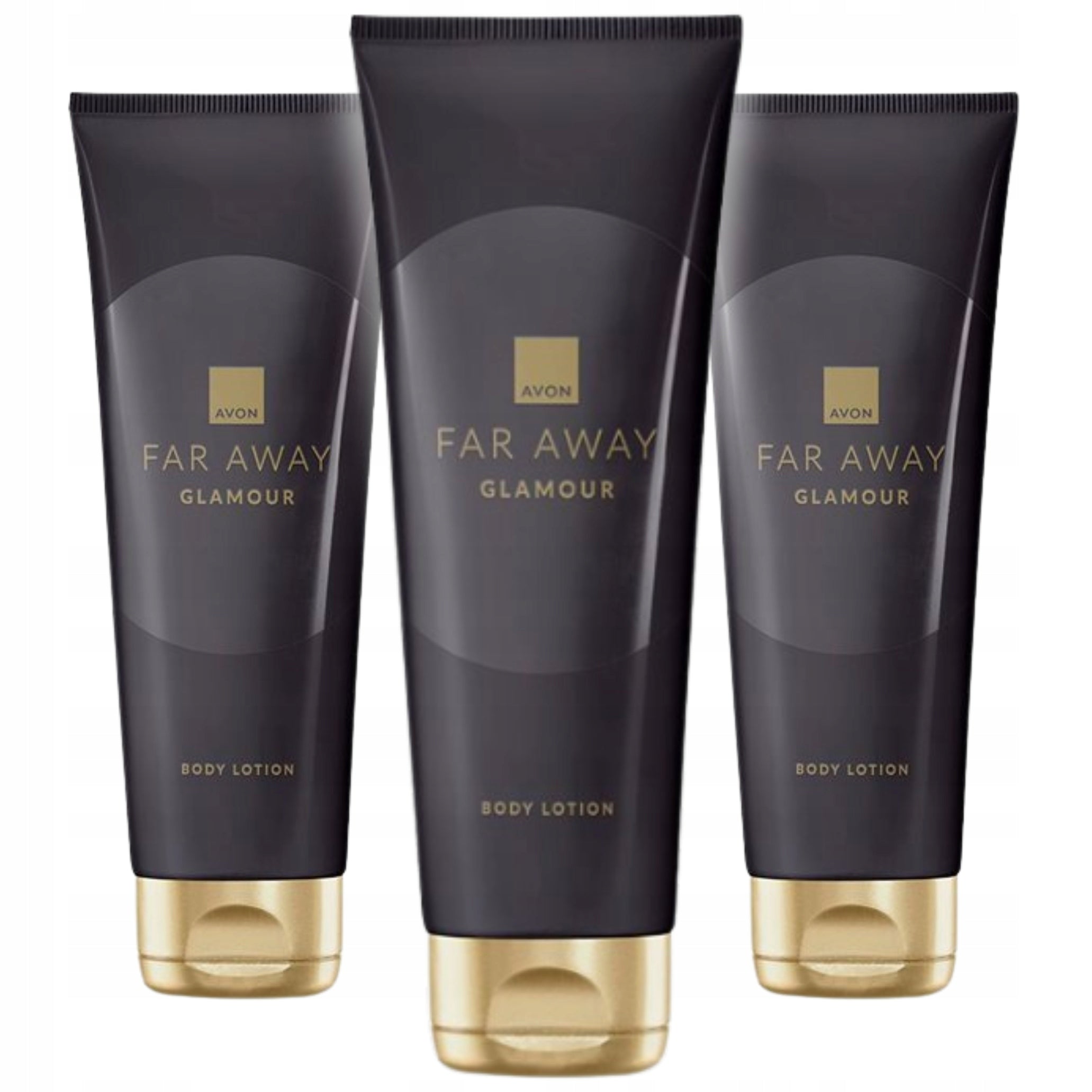 AVON Perfumed Set of 3 x Body Lotion Far Away Glamour 125 ml