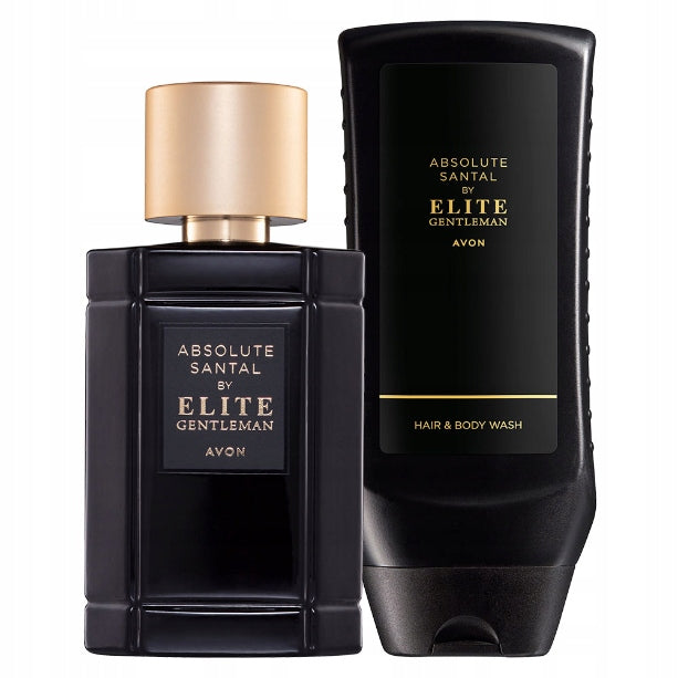 AVON SET ELITE GENTLEMAN ABSOLUTE SANTAL 2 COSMETICS