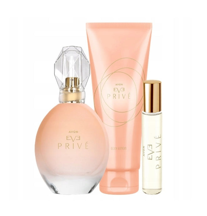 AVON SET EVE PRIVE EAU DE PARFUM 50 ML LOTION 125 ML PERFUME 10 ML