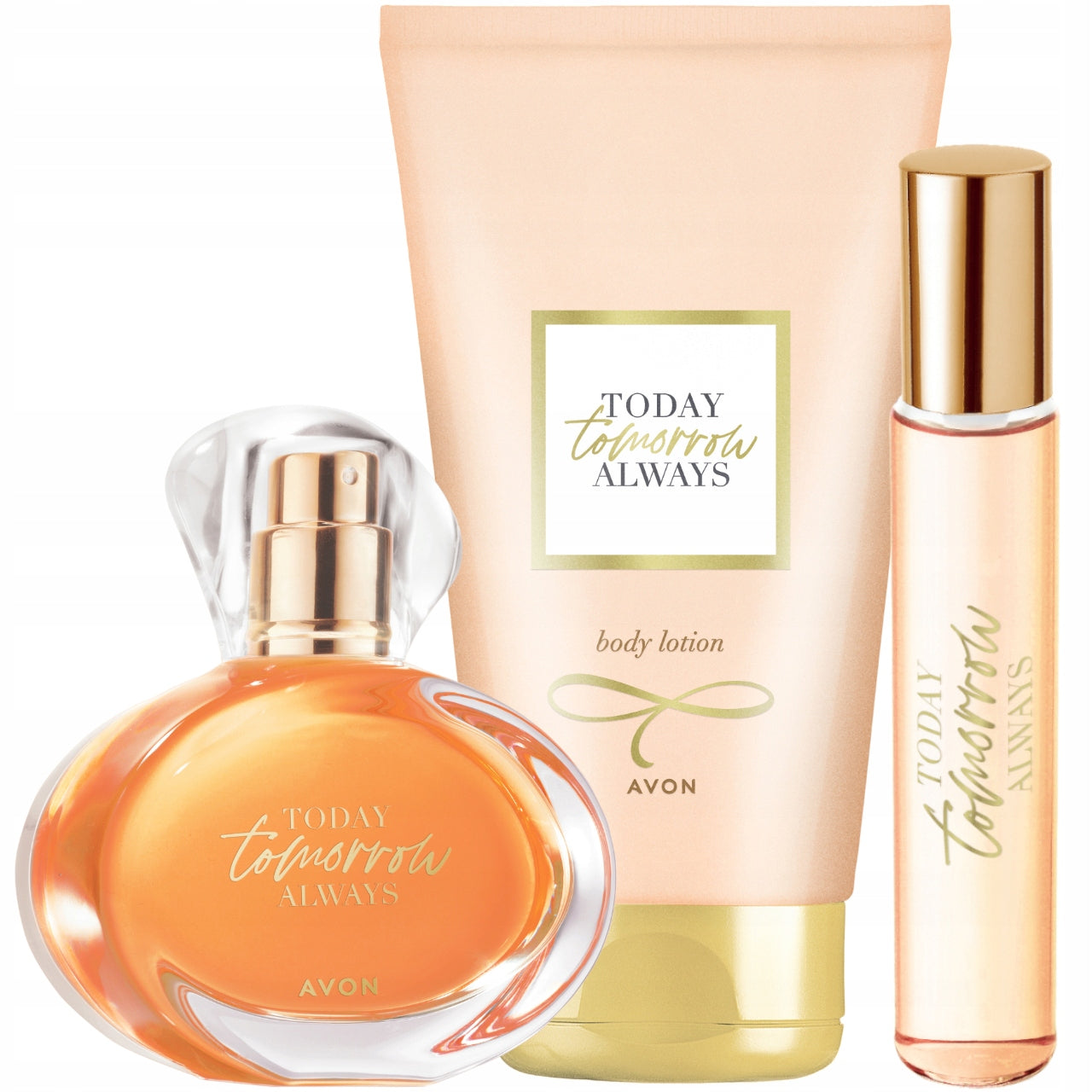 AVON SET OF 3 x Body Lotion TTA Today 125 ml Set components eau de parfum balm purse spray