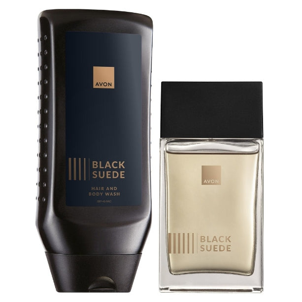 AVON Set Black Suede eau de toilette 100 ml + Body Wash 250 ml