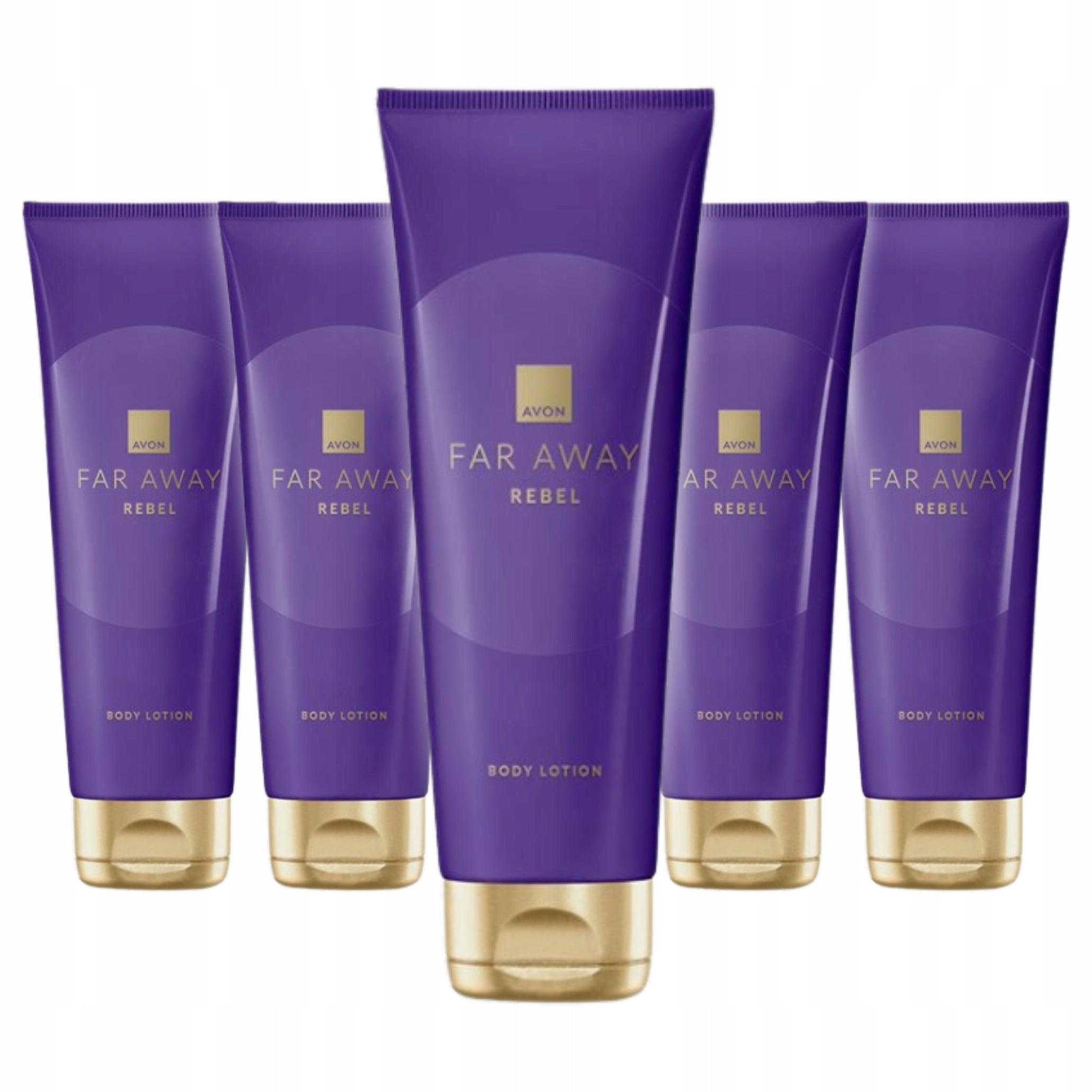 AVON Set of 5 x Body Lotion Far Away Rebel 125 ml