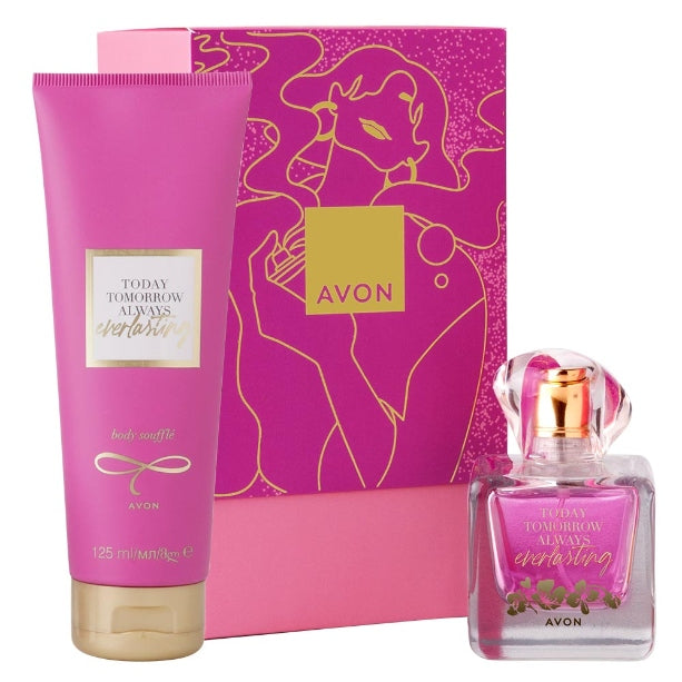 AVON TTA Today Tomorrow Always EVERLASTING SET OF 2 COSMETICS BOX