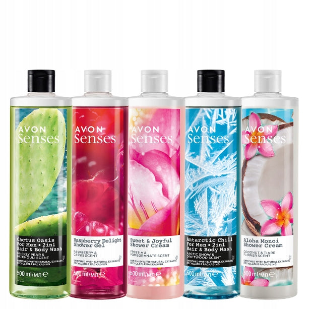 Duschgel mit dem Duft von Pfingstrosen und Mangos Avon Beautiful Moments, 500 ml