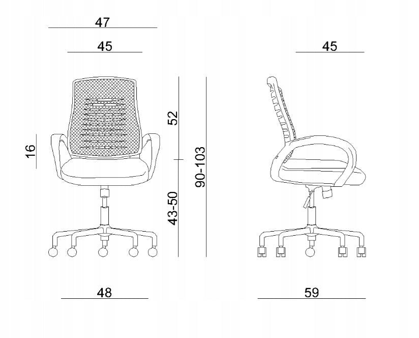 AWARD Swivel Chair Comfortable Office Swivel Height Adjustment TILT Brand Unique