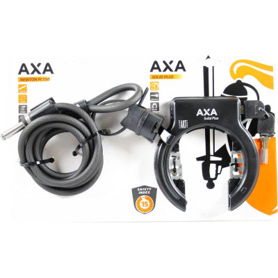 AXA Solid Plus Rear Wheel Lock + AXA 150 Cable