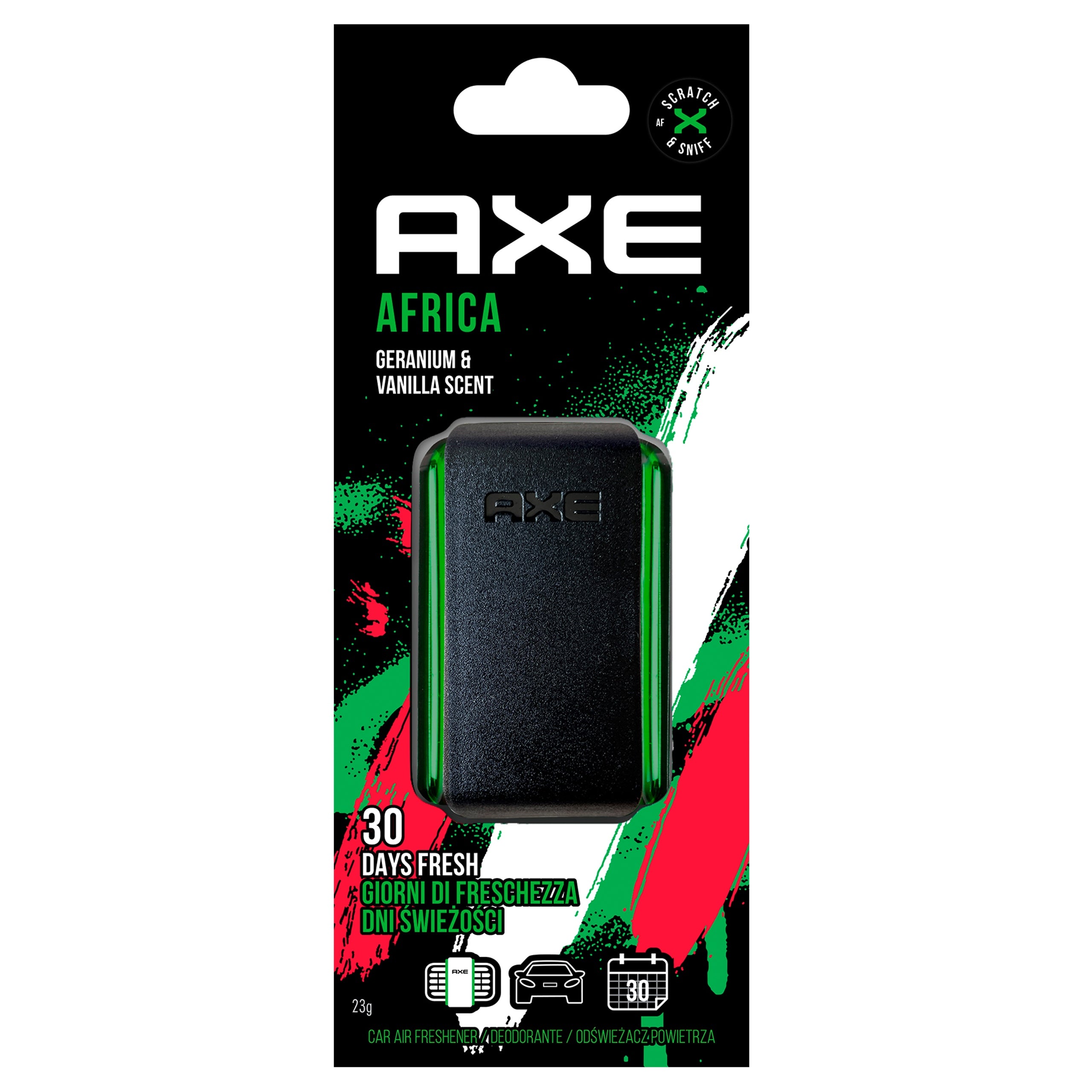 AXE Air Freshener for Vent Air AFRICA Scent for Car