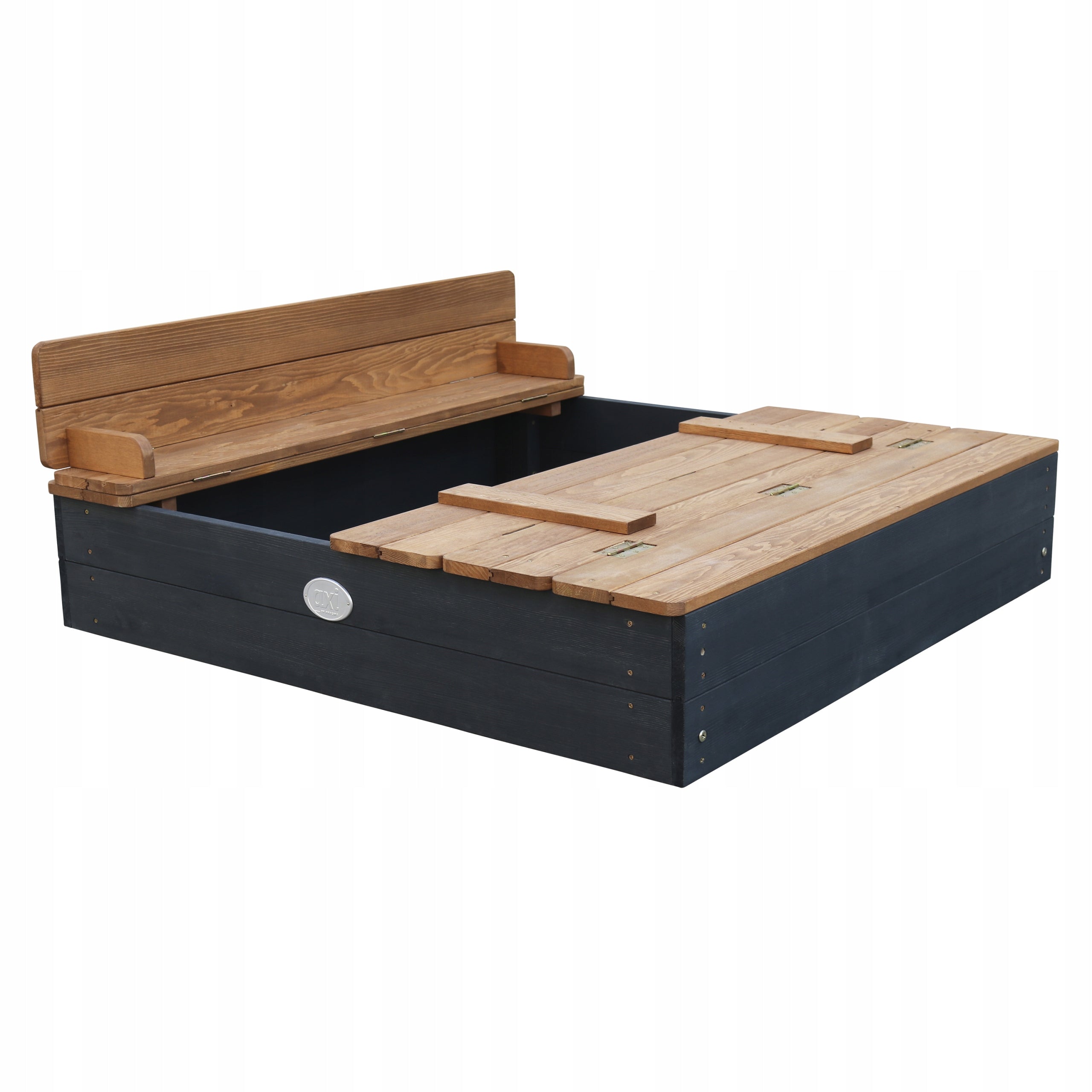 AXI FSC wood sandbox with lava and cover 100 x 95 x 20 cm Product height 20 cm