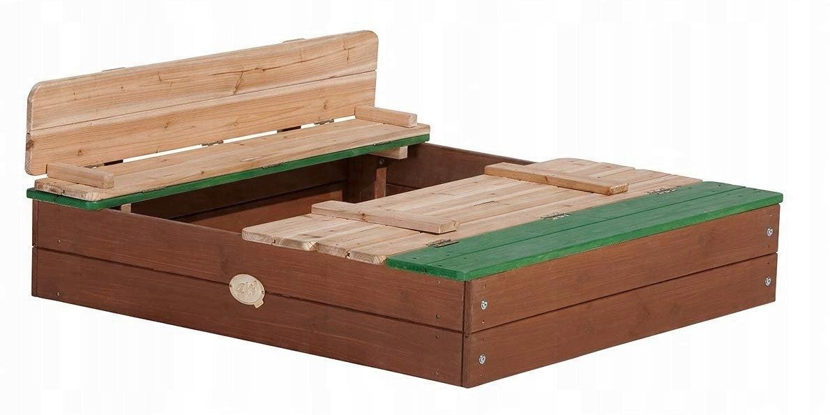 AXI Large Wooden Sandbox with Ella Benches