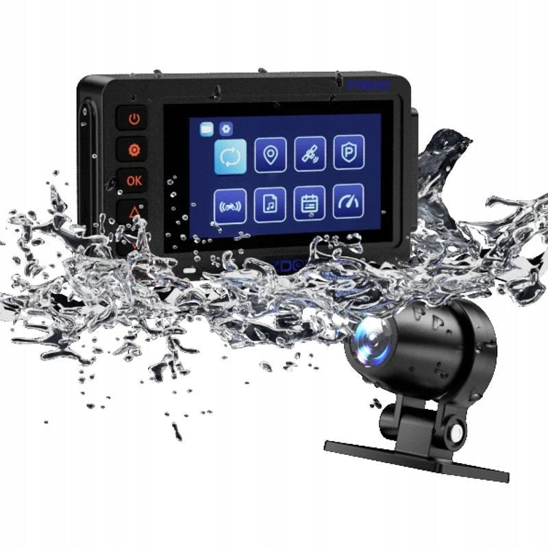 AZDOME M600 Motorcycle Video Recorder 2x1080P GPS Wi-Fi BSD Model M600
