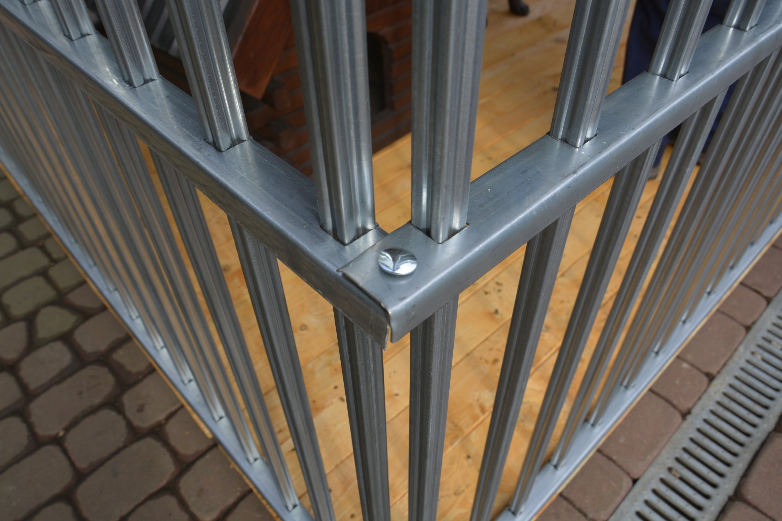 AZOR dog playpen 3x2 dog playpens ALL GALVANIZED Product width 200 cm