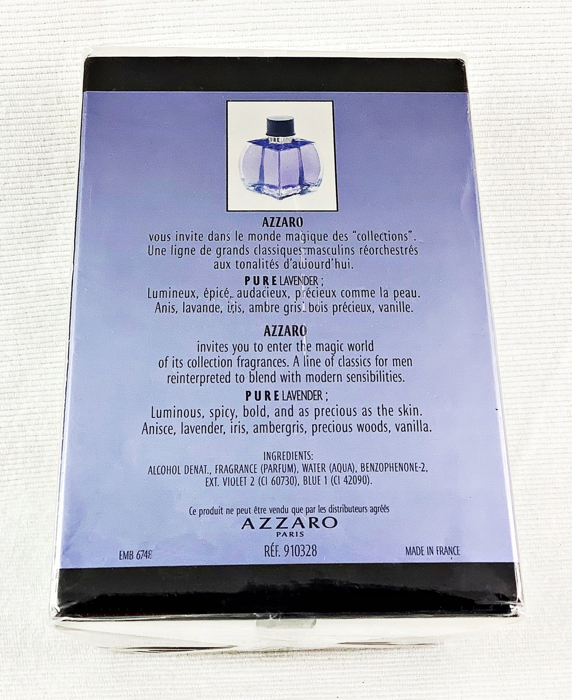AZZARO PURE LAVENDER 125 ML EAU DE TOILETTE UNIQUE Brand Azzaro