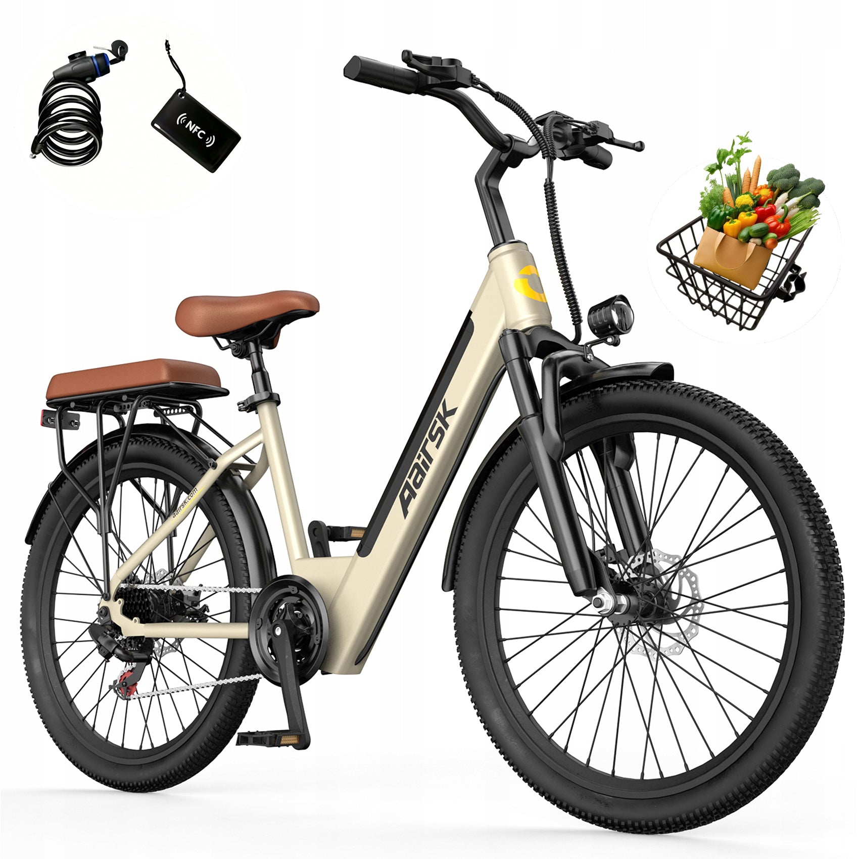 Aairsk S600 Electric vehicle 250W 25KM/H 75KM 36V13Ah 26" MĘSKI/DAMSKI