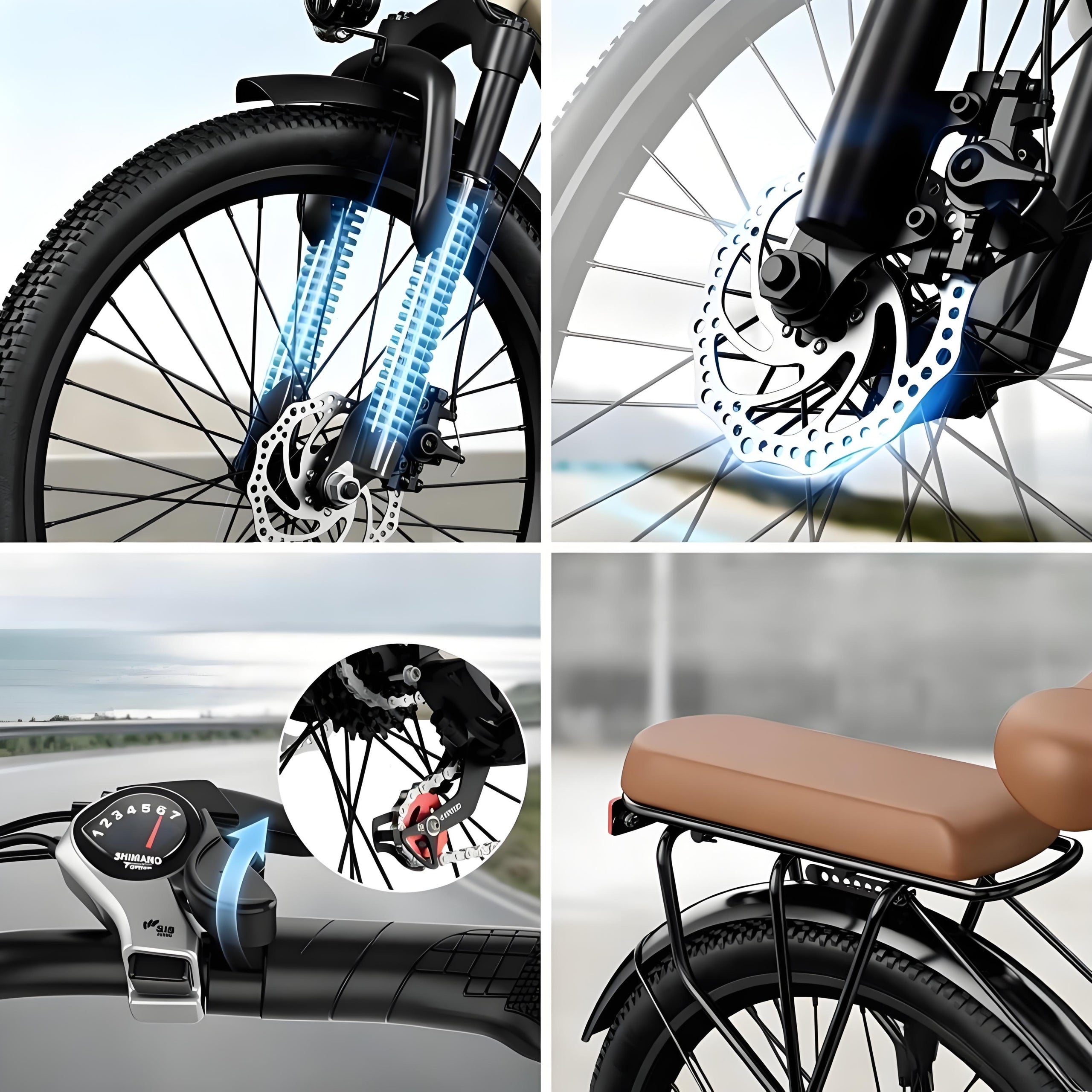 Aairsk S600 WOMEN'S ELECTRIC BIKE 26" 36V 13Ah Range 70KM E-Bike Packaging status original