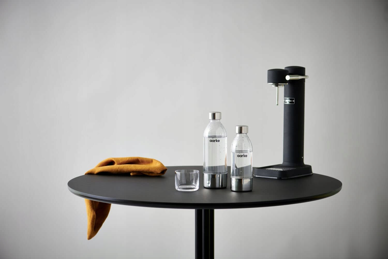 Aarke Carbonator 3 Saturator Stainless Steel Black + 2 Bottles Manufacturer code B1018-PET01