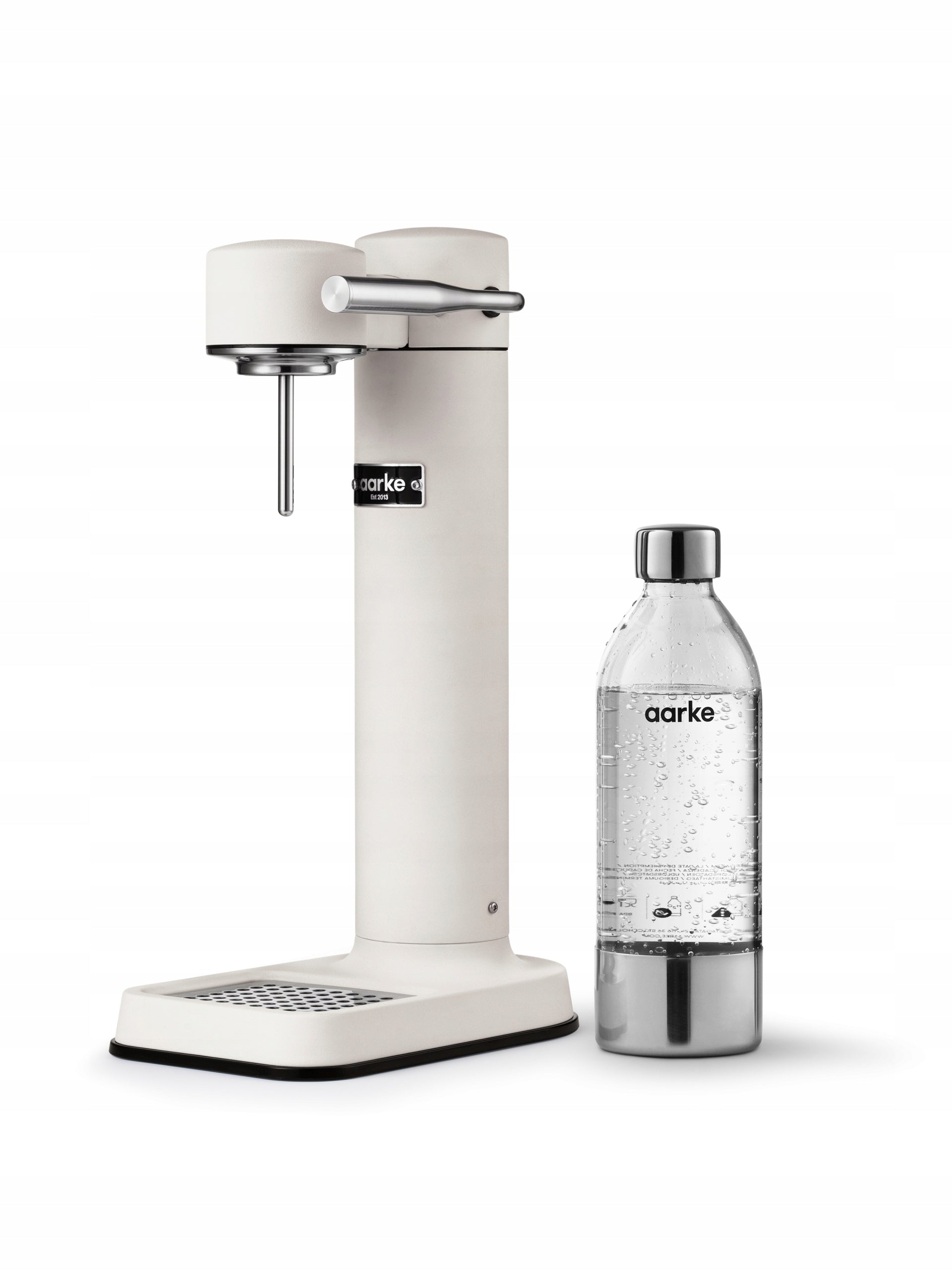 Aarke - Carbonator 3 water saturator, white matt, set with bottle