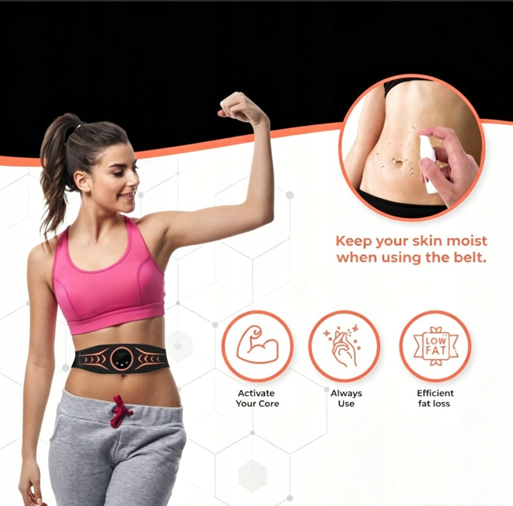 Abdominal Muscle ElectroStimulator Slimming Belt ABS 8 Modes UNIVERSAL Brand no brand