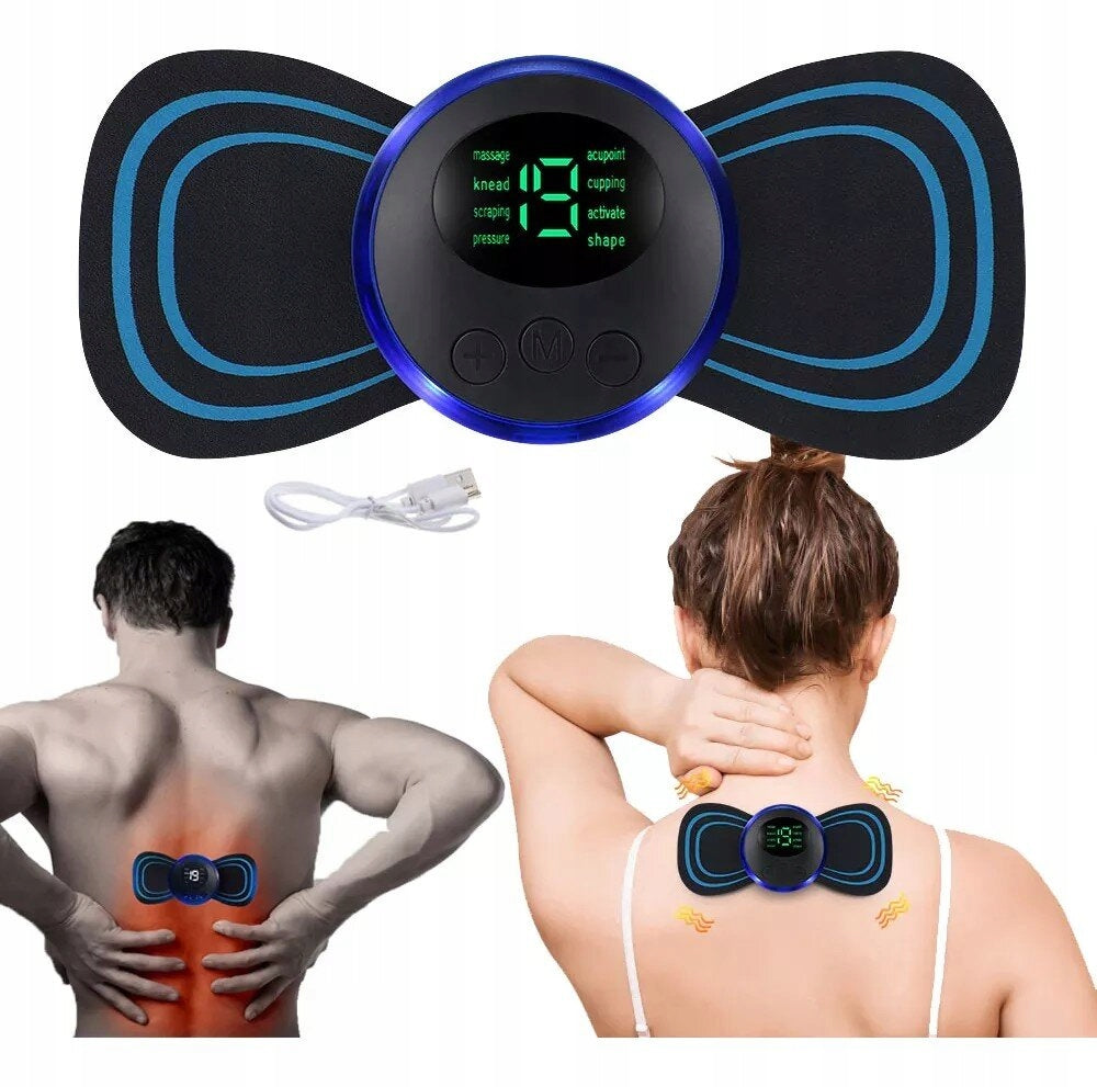 Abdominal neck muscle massager USB electrostimulator 8 modes Packaging status original