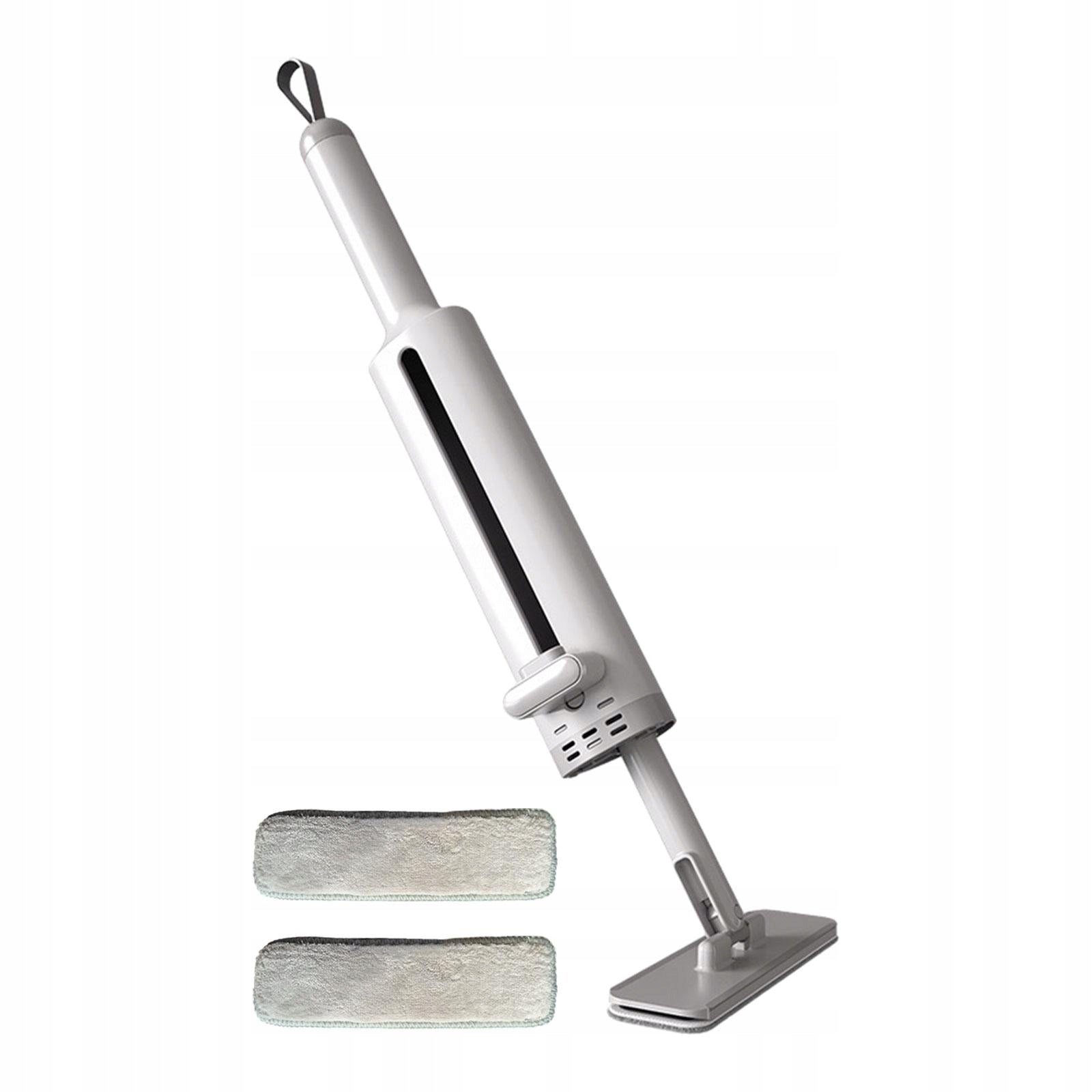 Absorbent Mop Floor Cleaning System Lightweight and 2 Reusable Gray