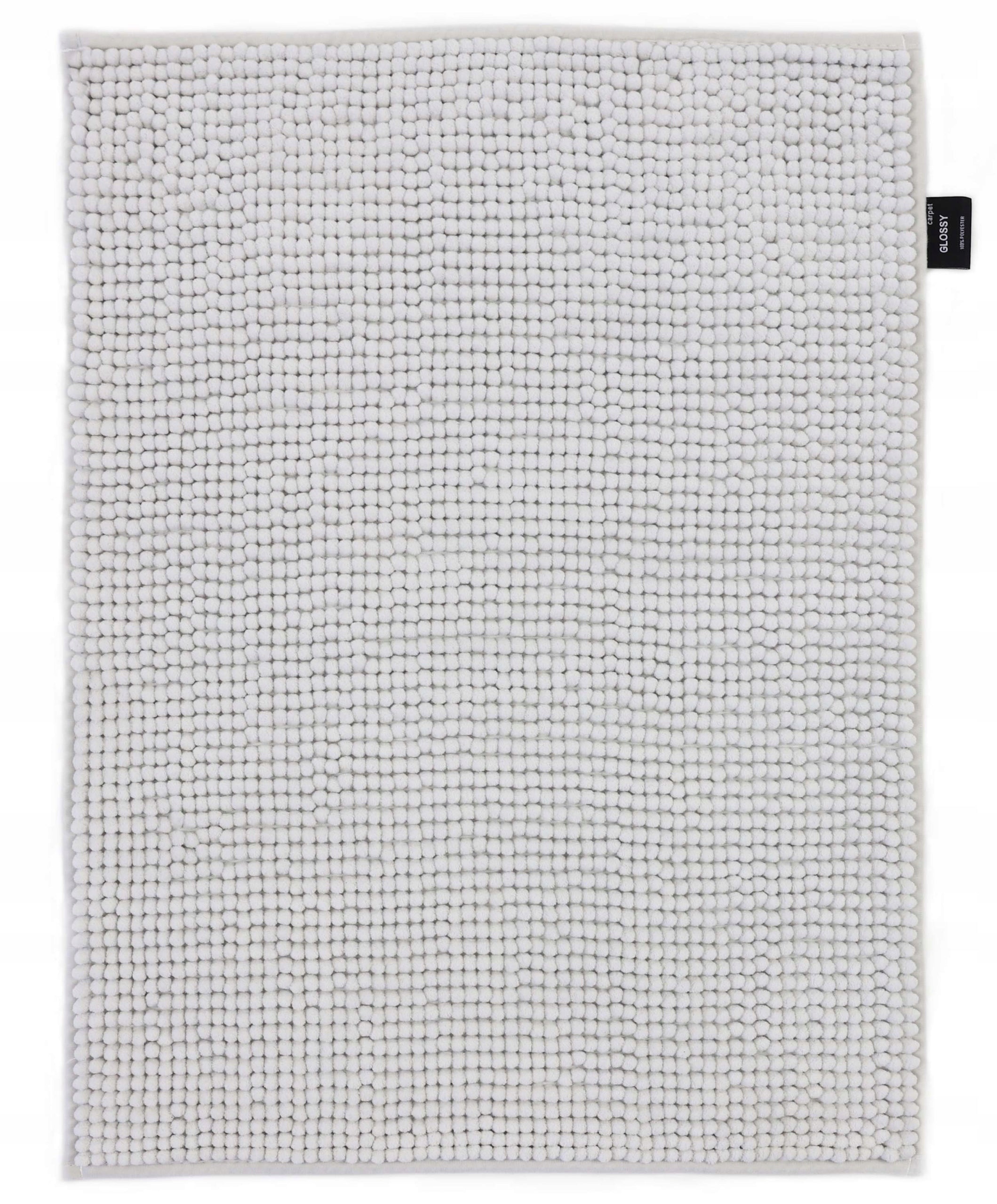 Absorbent Washable Bathroom Rug Gray 60X90cm Manufacturer code Dywan do łazienki Glossy