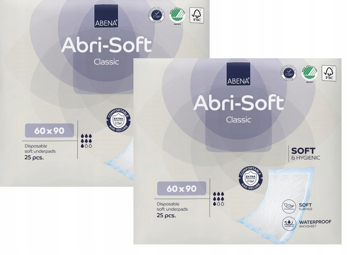 Absorbent foundations ABRI SOFT 60 x 90 25pcs x 2 op