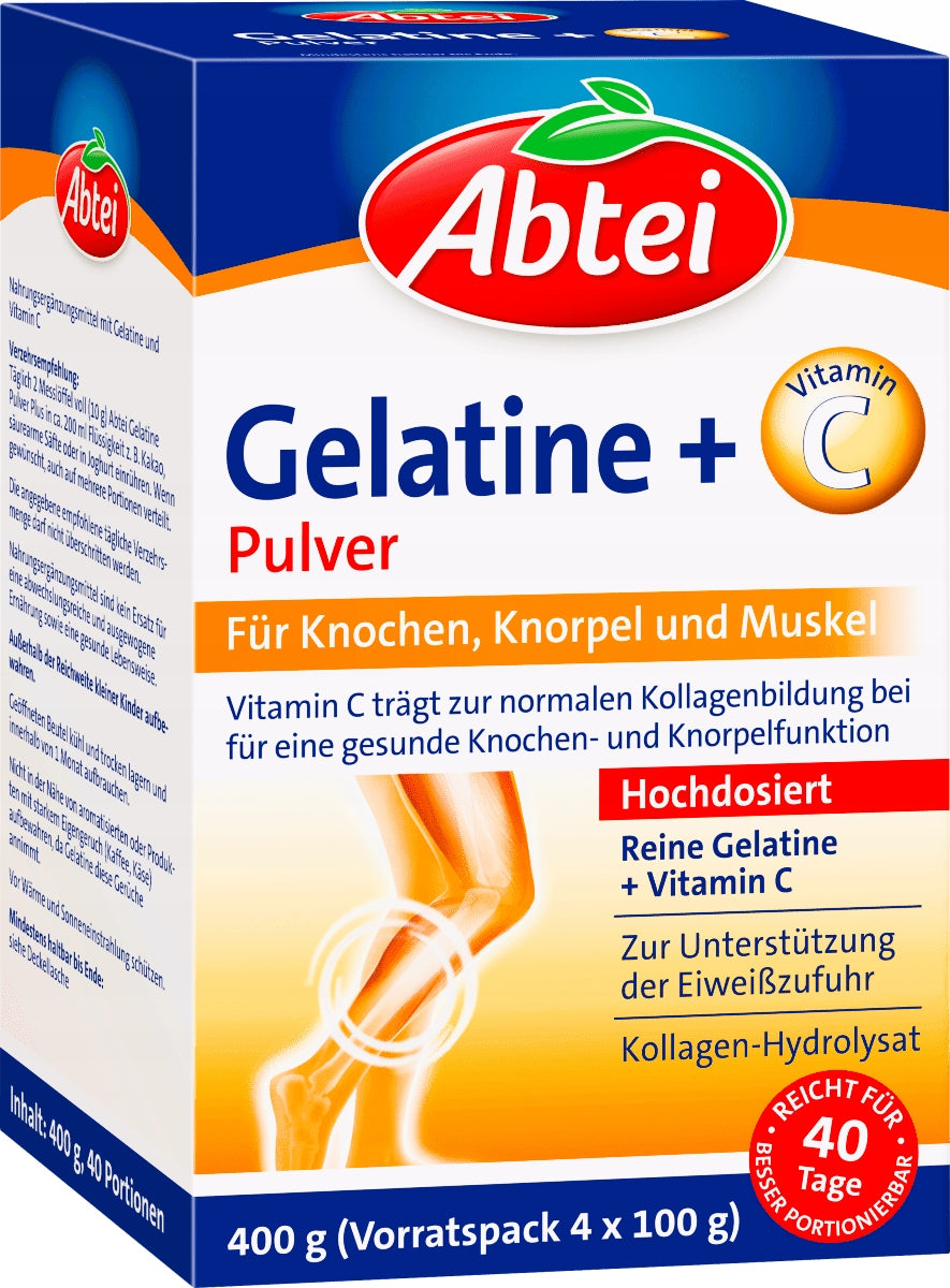 Abtei Gelatine gelatin powder + Vitamin C 400g