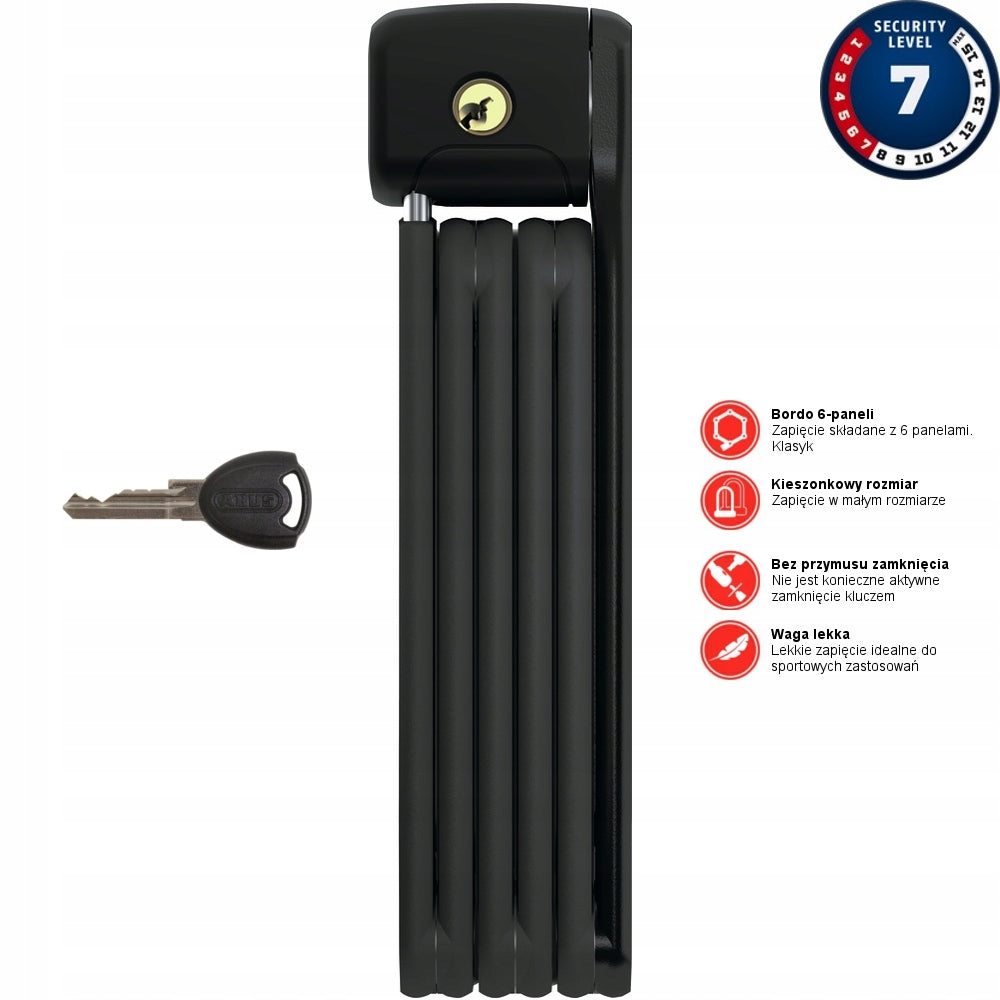 Abus Bordo Lite 6055 SH Folding Clasp Lightweight Handy 85cm Packaging status original