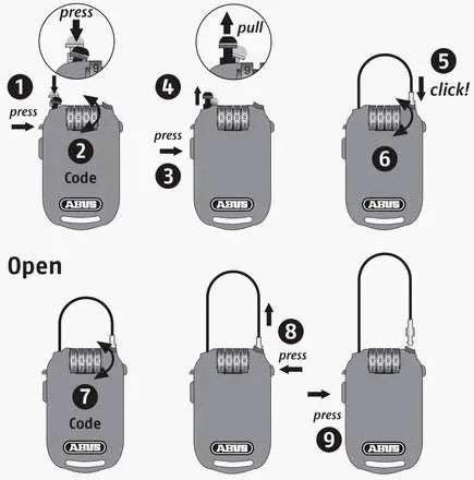 Abus Combiflex 2503 cable protection Manufacturer code 4003318725012