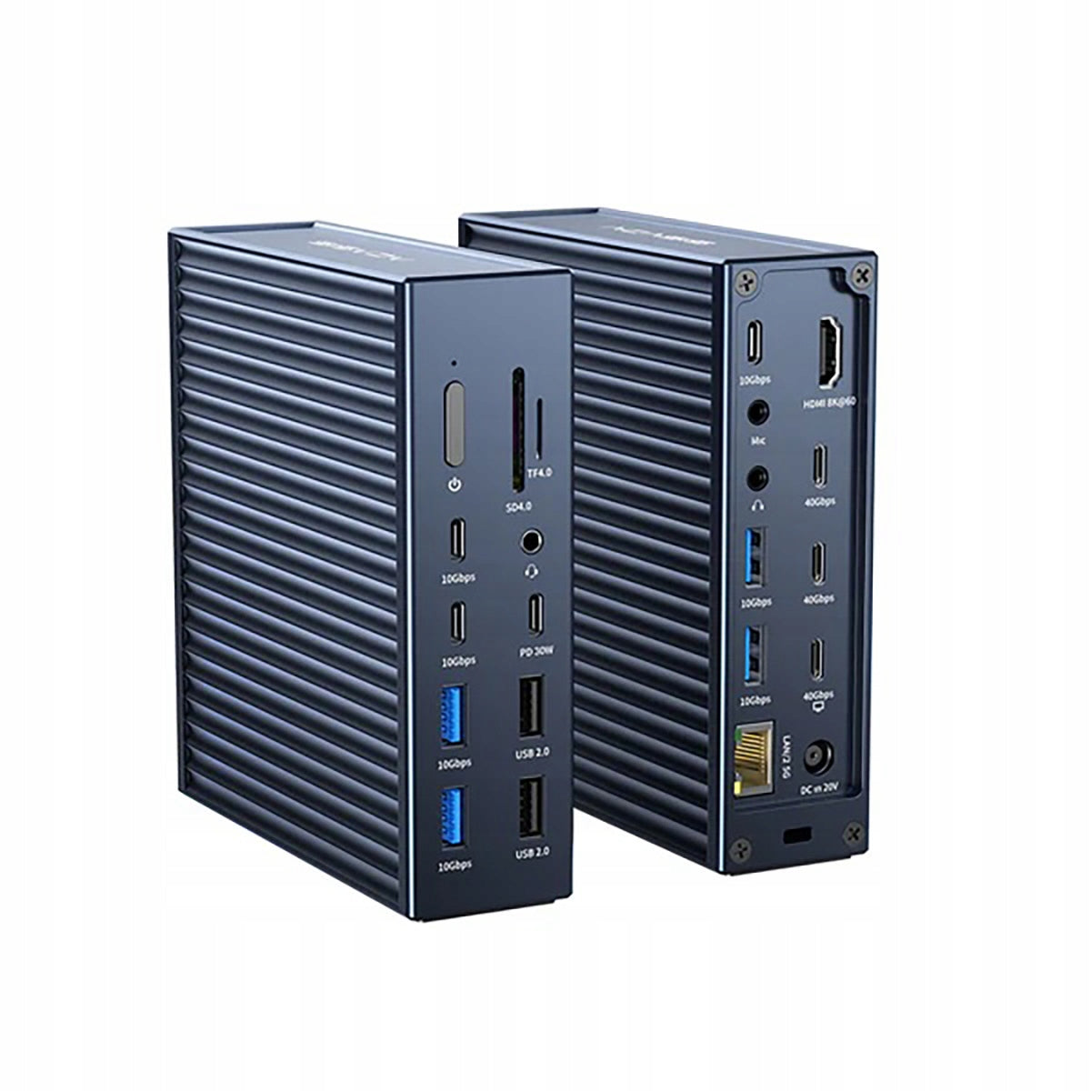 Acasis Thunderbolt 4 40Gbps Docking Station 21 Ports macOS, Windows, Linux