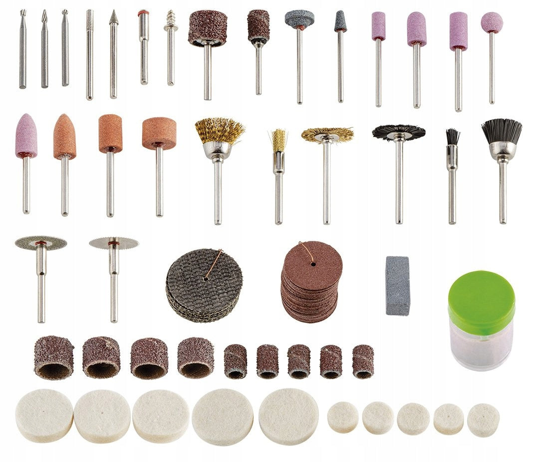 Accessories for mini-drill, set of 100 pcs. 50G029 VERTO Brand VERTO