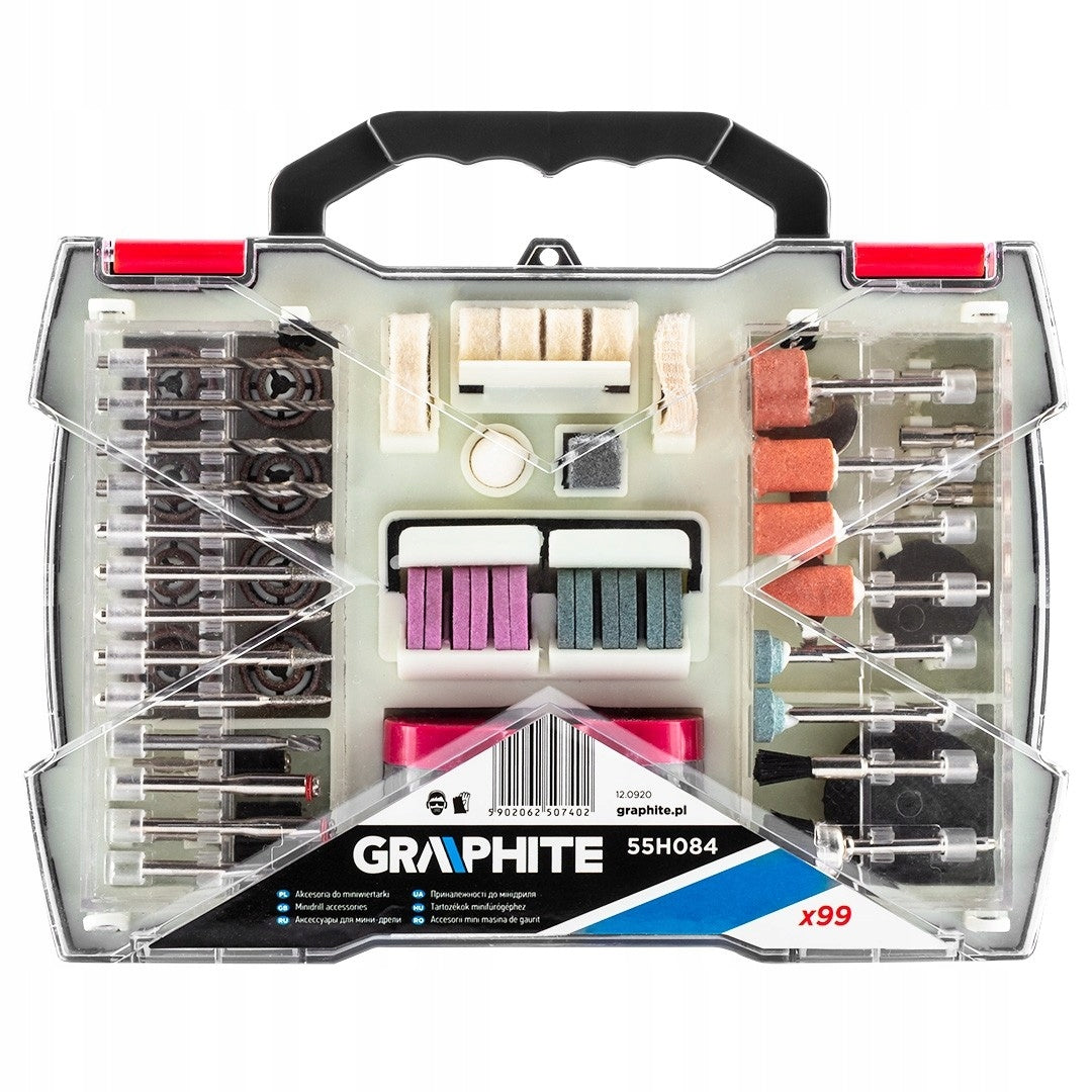 Accessories for mini-grinder set 99pcs. GRAPHITE Manufacturer code 5902062507402