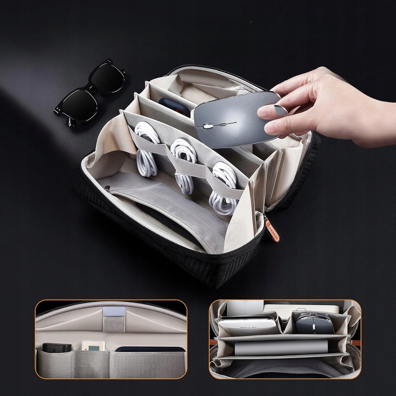 Accessory Organizer Pouch Cables Chargers Bag Portable Waterproof Model CKHT577I